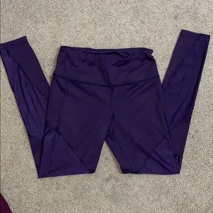 Purple workout leggings